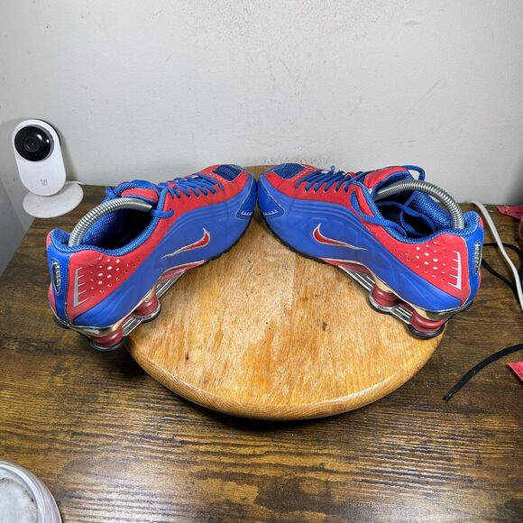 Vintage Nike Shox R4 Red Blue Shoes Men\'s Size 7 316898-991 main image 6